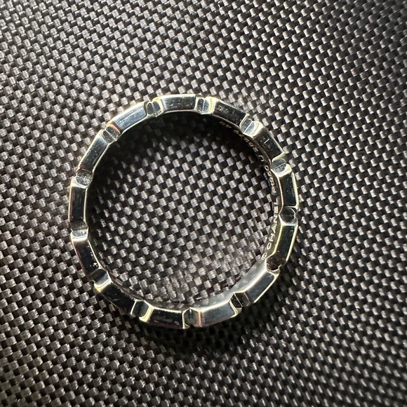 Chanel Premiere Promesse Wedding Band Link 2 Point Diamond 0.02ct PT950 US4.75 - Picture 6 of 11